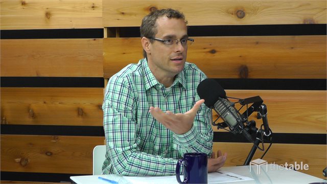 Guest speaker recording The Table podcast