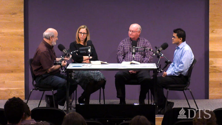 Dr. Bock and guests recording The Table podcast