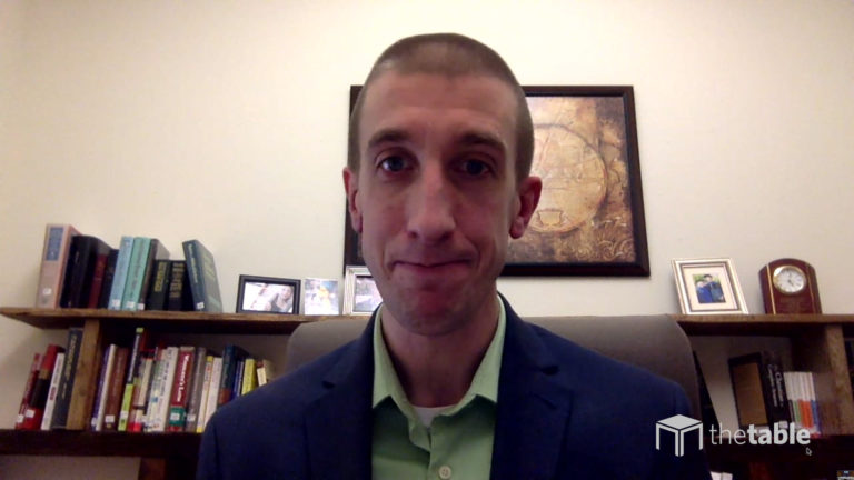 Guest speaker recording The Table podcast