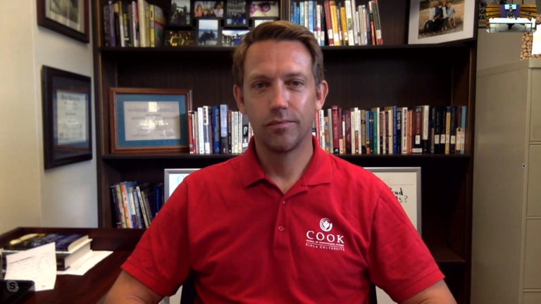 Guest speaker recording The Table podcast