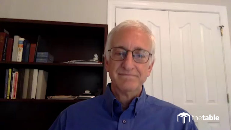 Guest speaker recording The Table podcast